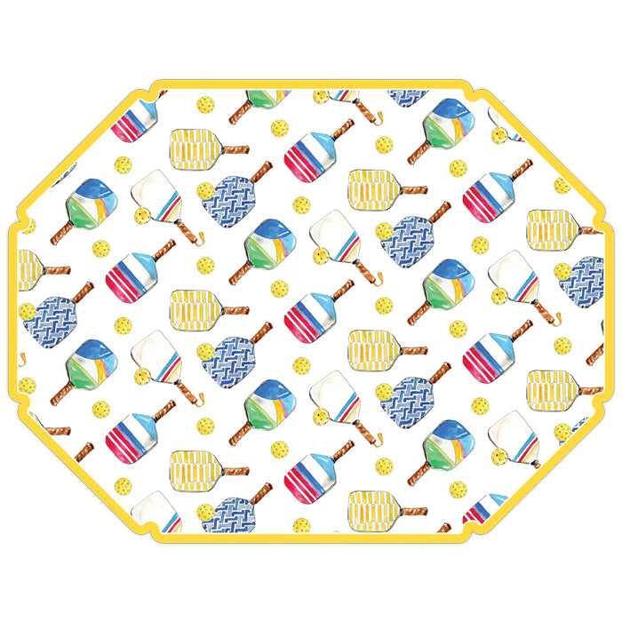 Pickleball Octagon Disposable Paper Placemats