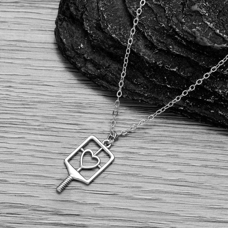 Pickleball Paddle Heart Jewelry