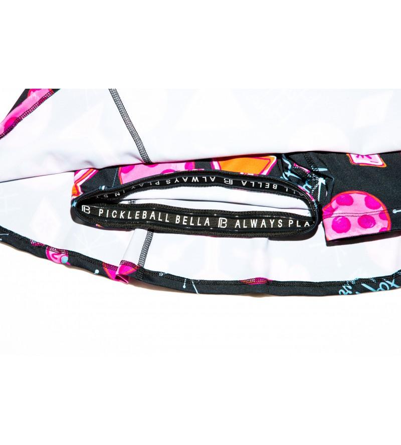 Pickleball Bella Martini 2-4-1 Happy Hour A-Line Skort