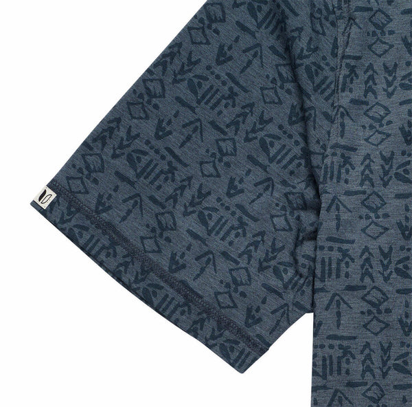 Linksoul Delray Polo Navy Heather Zuma Print