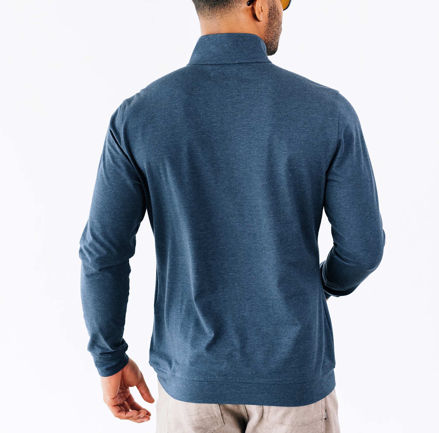 Linksoul Anza Quarter Zip in Ink Heather