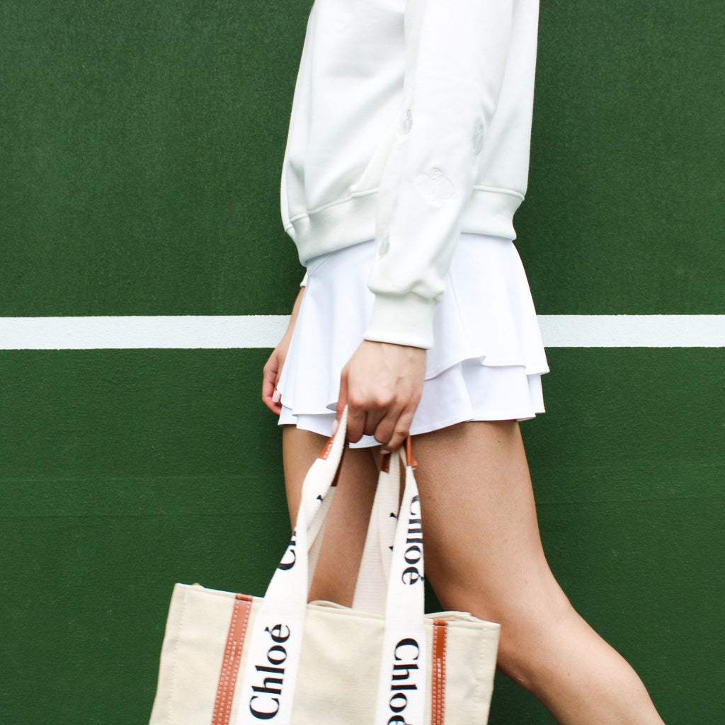 Pickleball Paddles in Ivory Sweatshirt
