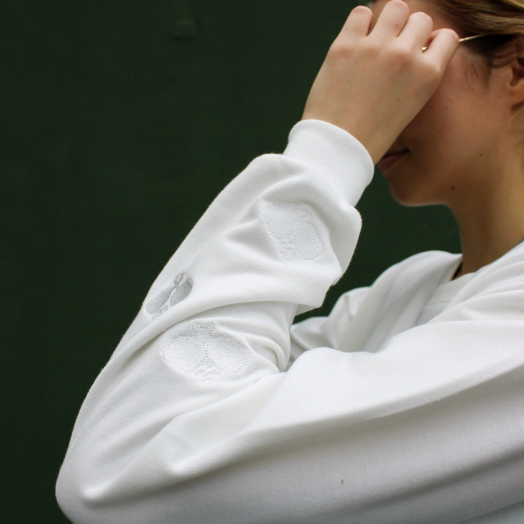 Pickleball Paddles in Ivory Sweatshirt