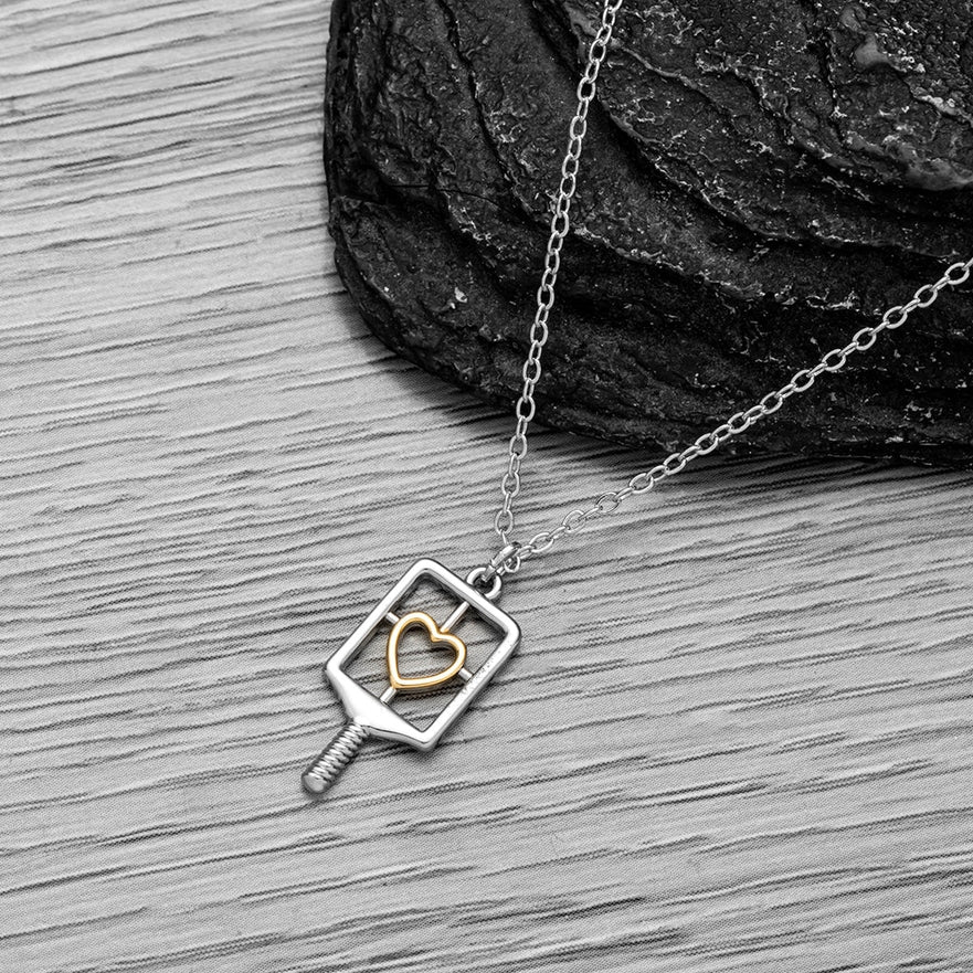 Pickleball Paddle Heart Jewelry