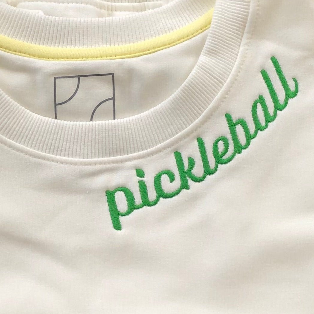 Pickleball Paddles in Ivory Sweatshirt
