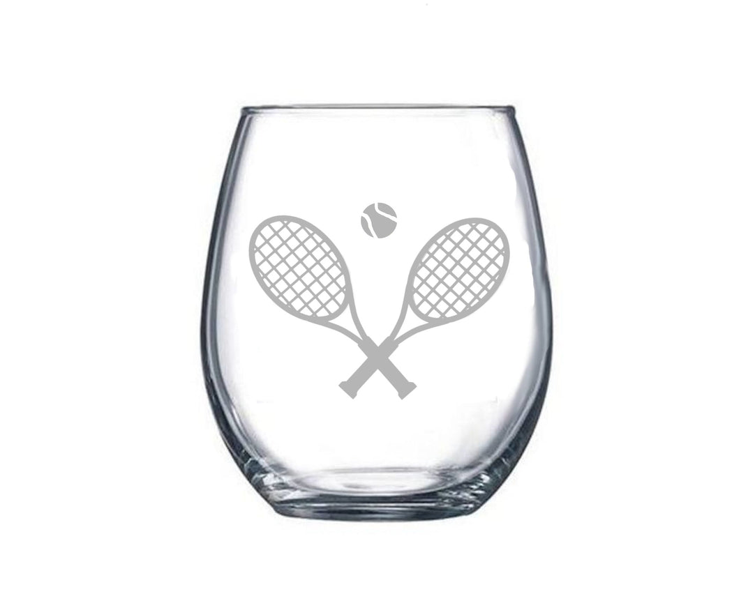 Stemless Tennis Wine Glass