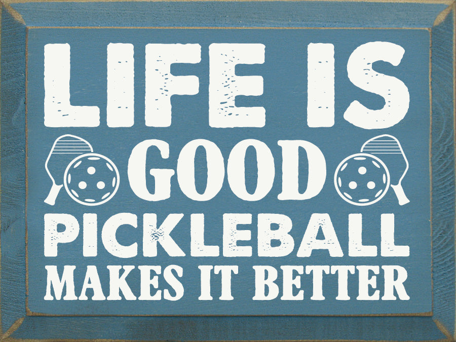 Wooden Pickleball Sign