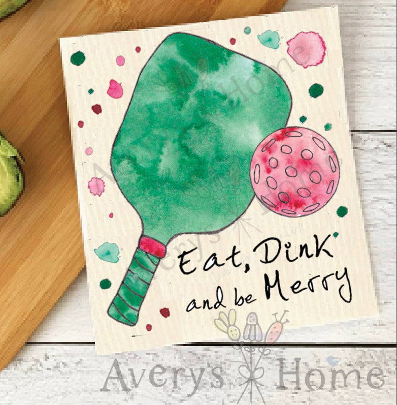 Pickleball Christmas Dish Cloths