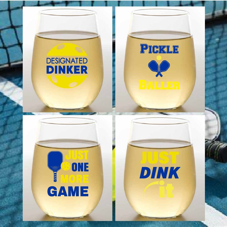 Plastic Stemless Wine Glasses