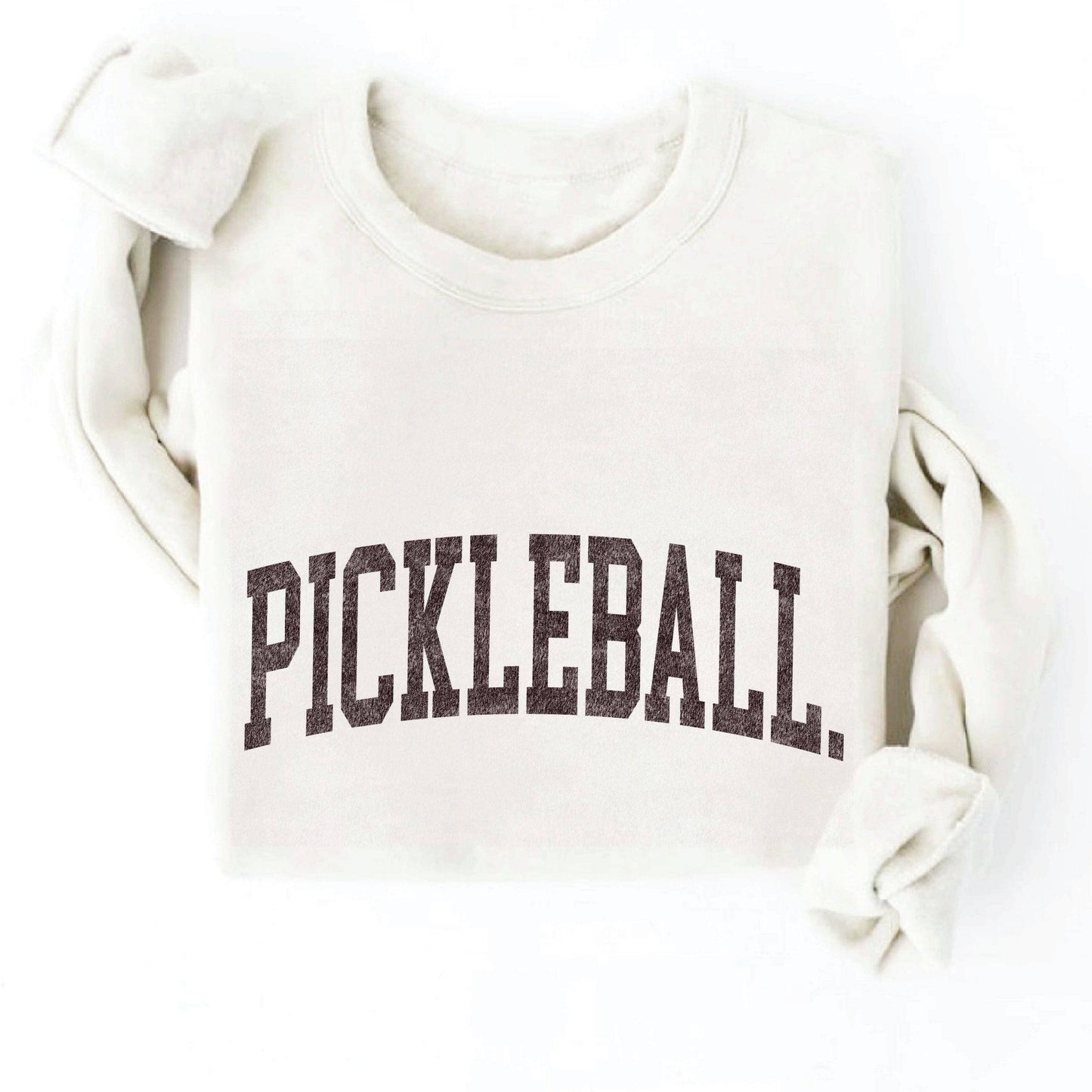 Womens Pickleball Graphic Sweatshirt in Vintage White