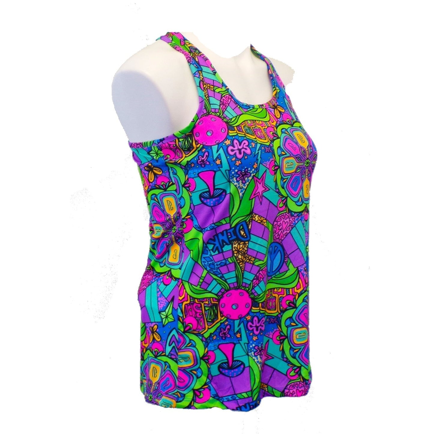 Pickleball Bella Groovy Racerback Tee