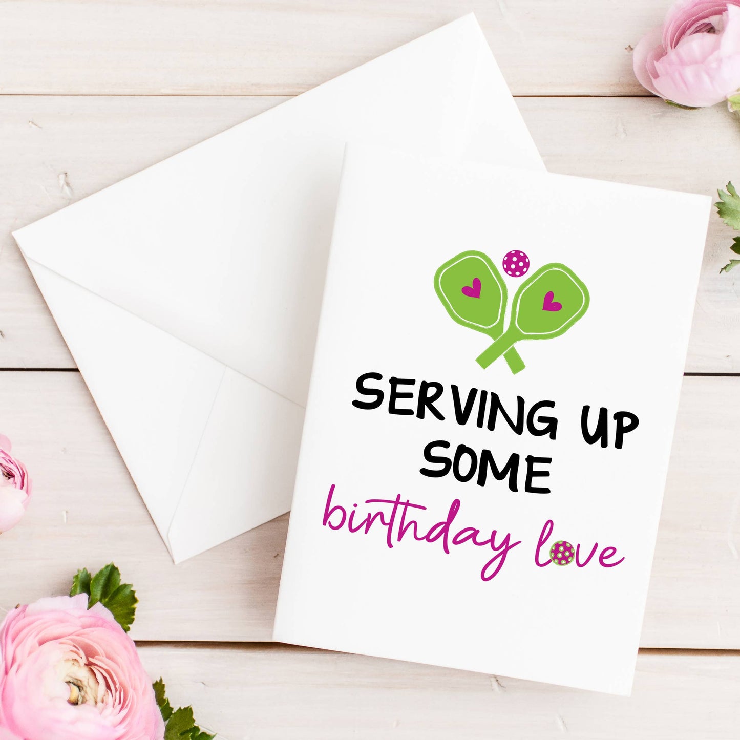 Pickleball Birthday Card