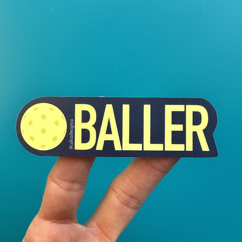 Pickleball Vinyl Stickers