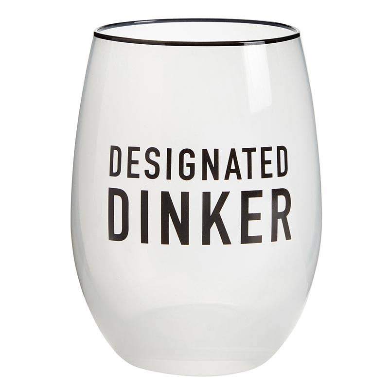Pickleball Stemless Wine Glass