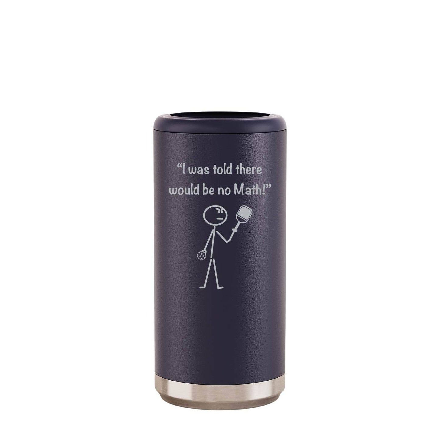 Pickleball Slim Can Cooler