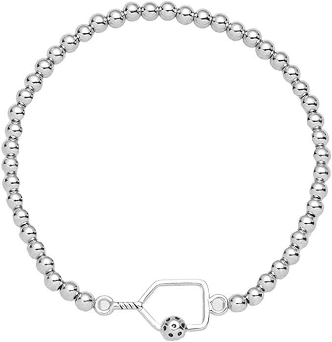 Pickleball Beaded Stretch Bracelets