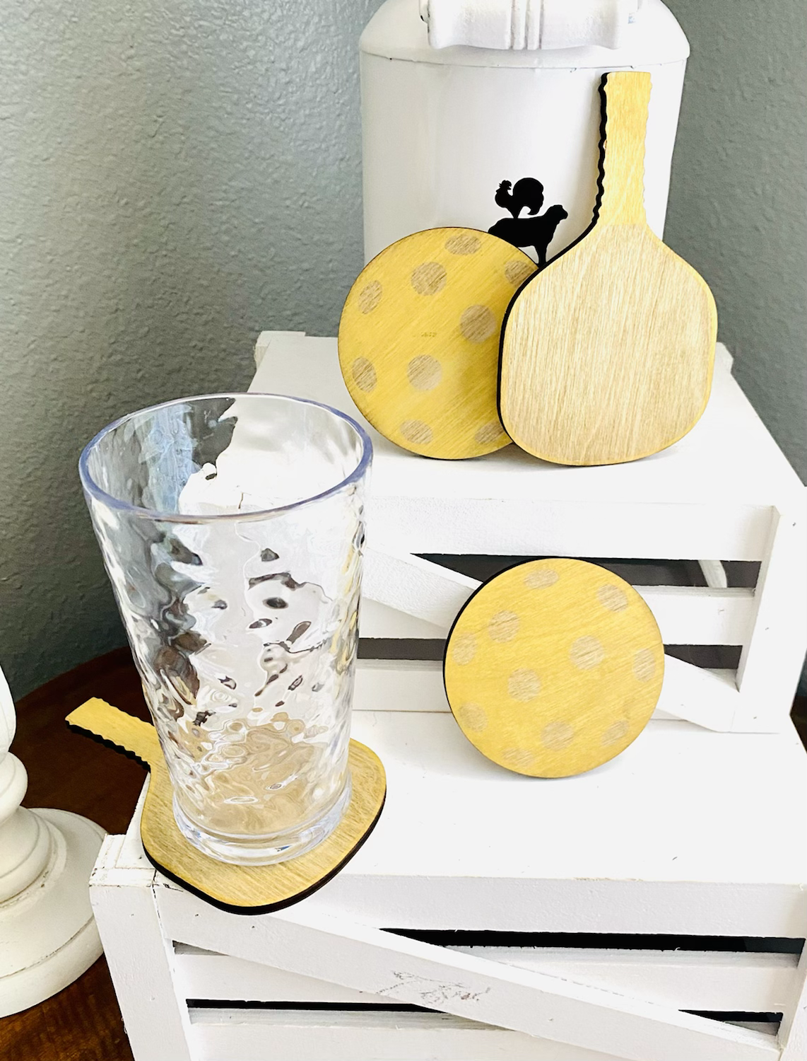 Pickleball Coaster Set