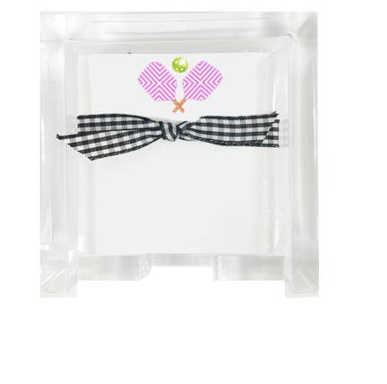 Pickleball Notepad with Acrylic Base