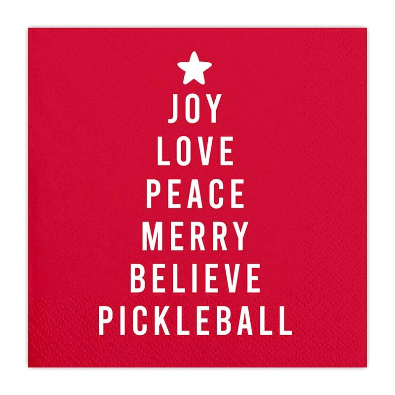 Christmas Pickleball Napkins