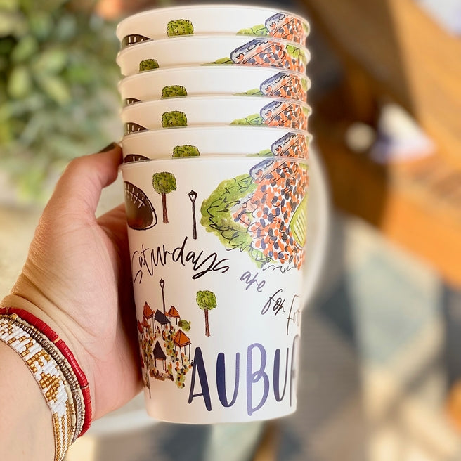 Auburn Plastic Cups