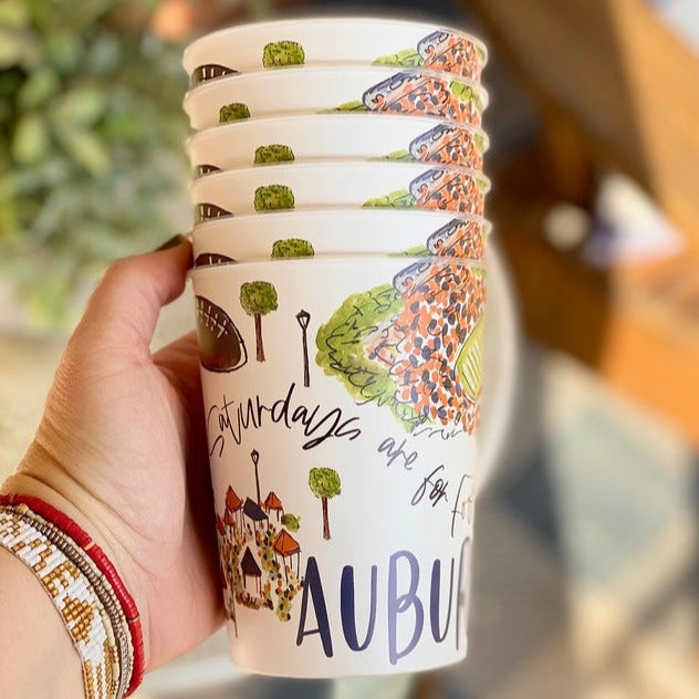 Auburn Plastic Cups