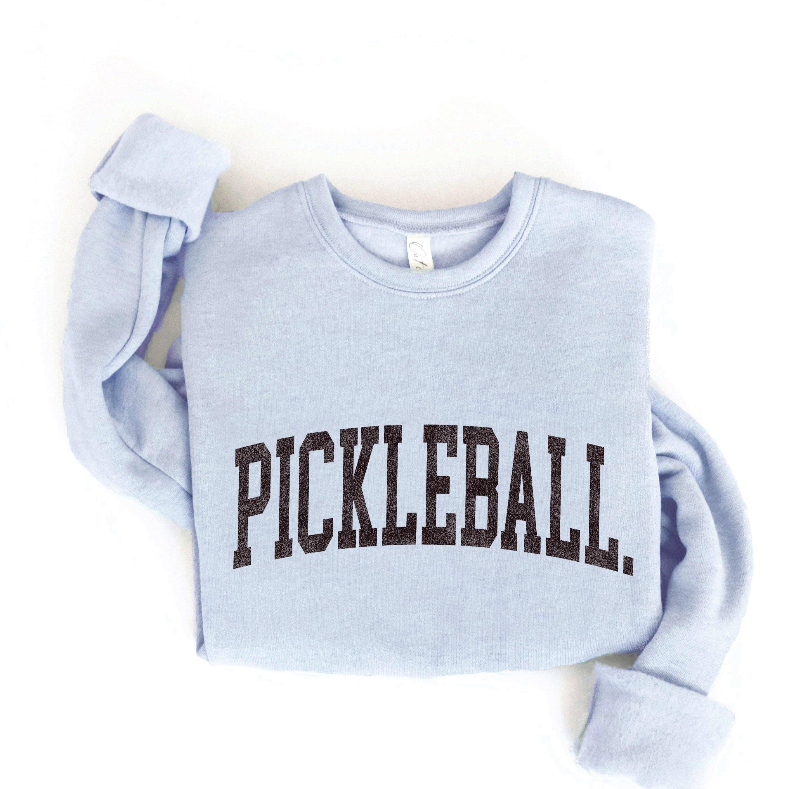 Light Blue Pickleball Graphic Sweatshirt - Dink & Volley Pickleball