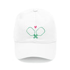 Pickleball Paddles Cap: White - Dink & Volley Pickleball