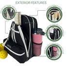 The Teddi Pickleball Backpack Black - Dink & Volley Pickleball