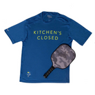 Men's Kitchen's Closed Performance Shirt Royal Blue - Dink & Volley Pickleball