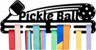 Pickleball Medal Display - Pickleball Cutout with Paddle and Ball - Dink & Volley Pickleball