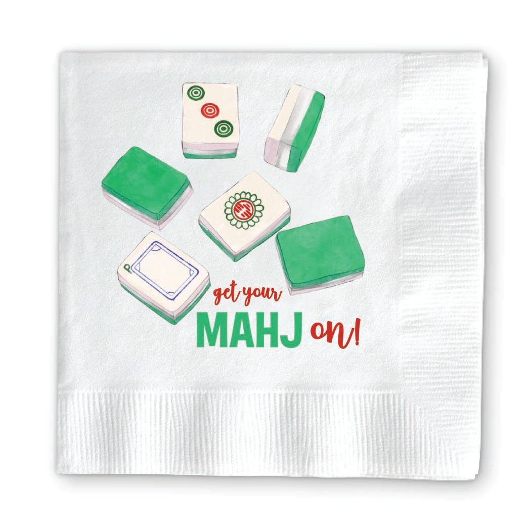 GET YOUR MAHJ ON! -COCKTAIL NAPKINS - Dink & Volley Pickleball