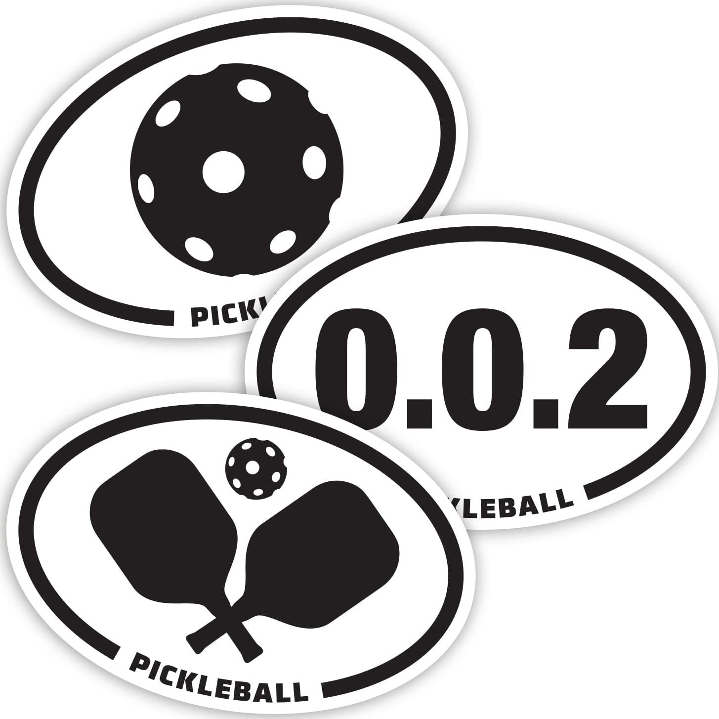 Oval Pickleball Decals