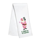 Pickleball Christmas Kitchen Towel with O Come all Ye Playful - Dink & Volley Pickleball