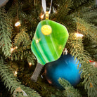 Handcrafted Fused Glass Pickleball Paddle Christmas Ornaments - Dink & Volley Pickleball