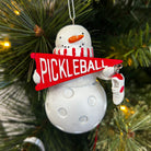 Pickleball Snowman Christmas Ornament - Dink & Volley Pickleball