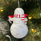 Pickleball Snowman Christmas Ornament - Dink & Volley Pickleball