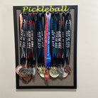 Pickleball Medal Display - Pickleball Cutout with Paddle and Ball - Dink & Volley Pickleball