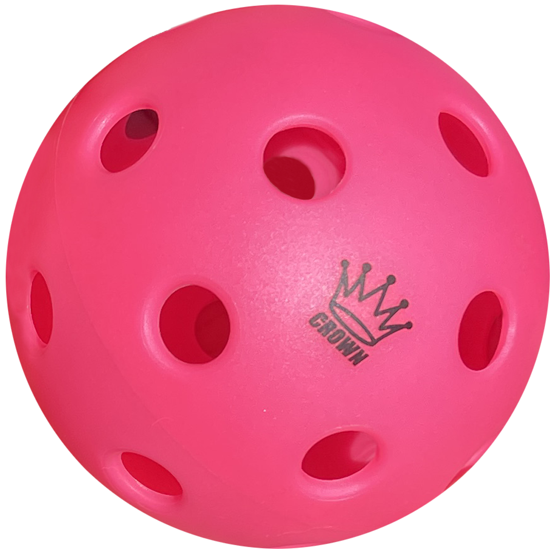 High-Performance INDOOR Pickleballs 3-pack in Dragonfruit - Dink & Volley Pickleball