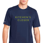 Men's Kitchen's Closed Performance Shirt Navy Blue - Dink & Volley Pickleball