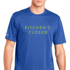 Men's Kitchen's Closed Performance Shirt Royal Blue - Dink & Volley Pickleball