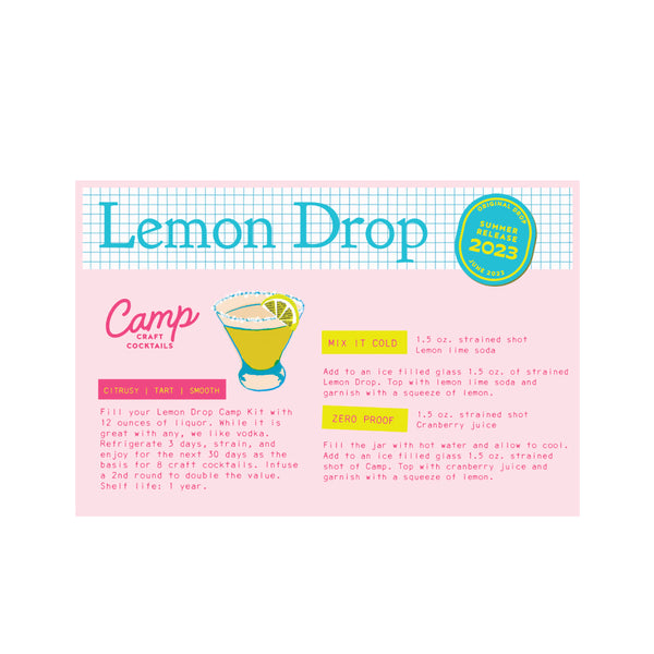 Camp Craft Lemon Drop Cocktail Kit