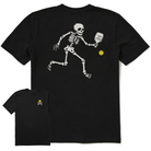 Unisex Skeleton Pickleball Player T-shirt - Dink & Volley Pickleball