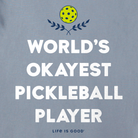 Unisex World's Okayest Pickleball Player Short Sleeve Tee - Dink & Volley Pickleball