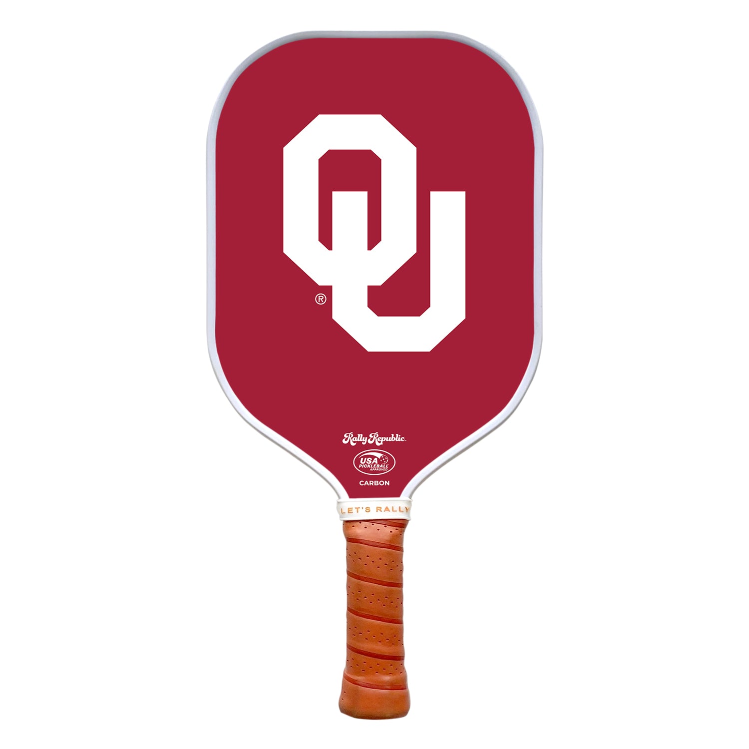 Oklahoma Sooners Crimson Interlocking OU Mark - Dink & Volley Pickleball