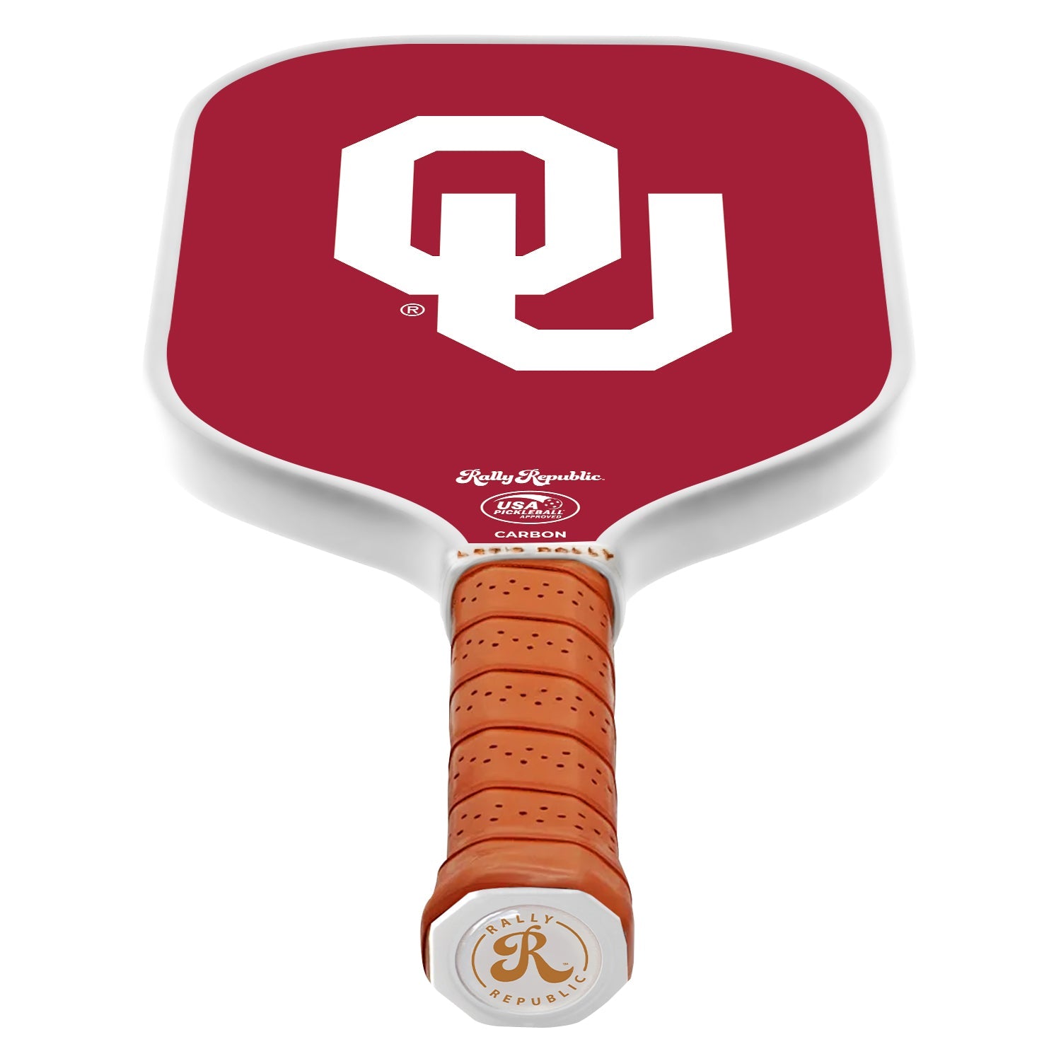 Oklahoma Sooners Crimson Interlocking OU Mark - Dink & Volley Pickleball