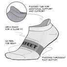 DeFeet White Socks - Dink & Volley Pickleball