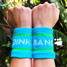 Blue Dink & Bang Pickleball Wristbands - Dink & Volley Pickleball