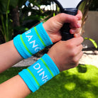 Blue Dink & Bang Pickleball Wristbands - Dink & Volley Pickleball