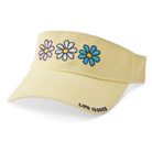 Life is Good Three Colorful Daisies Chill Cap Visor - Dink & Volley Pickleball