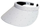 Gloveit White Bling Slide On Visor - Dink & Volley Pickleball